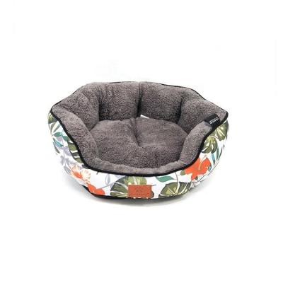 China Free Sample Fashion Washable Warm Anti-slip Viable Design Pet Waterproof Pet Bed for sale