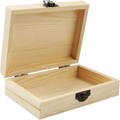 China Durable Recyclable Using Widely Popular Product Custom Pine Wood Box Wooden Jewelry Boxes for sale