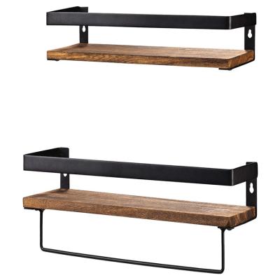 China Adjustable Professional Cheap High Quality Black Wall Mount Shelf Floating Frame(Size) for sale