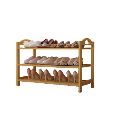 China Expandable Eco Friendly Shoe Organizer Rack For Door Shoes Bamboo Shoe Rack Stands Balcony Flower Rack for sale