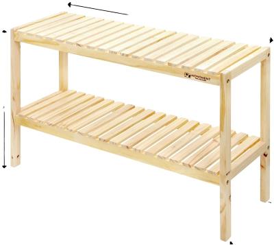 China Factory Hot Selling Expandable Stackable Bamboo Shoe Shelf Storage Rack 2 Layers For Factory for sale