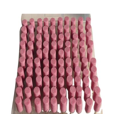 China 100pcs 4-10mm Head 1/8 Shank Stone Polishing Abrasive Mounted Drill Bit Set for Engraving Cut-Off Polishing (Pink) for sale