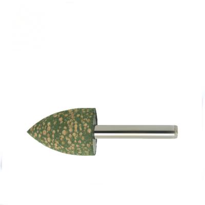 China 1/4 6mm Oval Shape Abrasive Sponge Rubber Mounted Polishing Point RotaryTool for sale