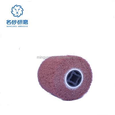 China Wire Drawing Fin Wheel Nylon Nonwoven Wheels For Sale for sale