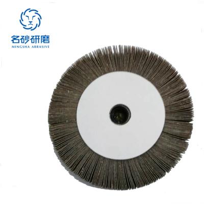 China Aluminum Oxide Soft Surface Fin Polishing Wheel With Small Glue Rubber Plastic Hole For Jewelry for sale