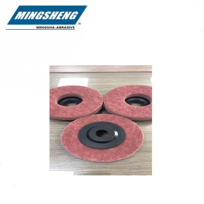 China Brown Abrasive Polishing Disc Nonwoven Polishing Wheel/Polishing Disc/Nylon Fiber for sale