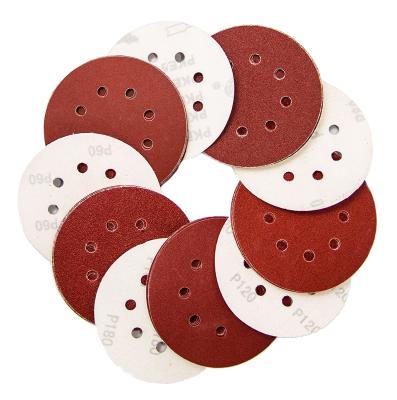 China Polishing Buffing Plastic Hook and Backing Velvet Abrasive Look Around Pad Sanding Paper for sale