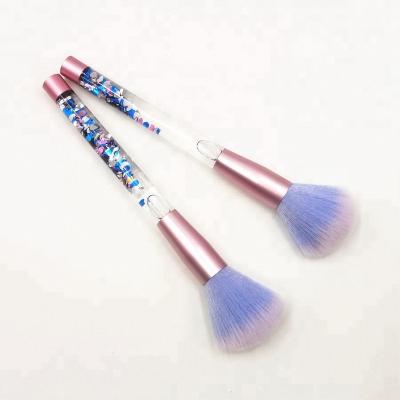 China Single Makeup Brush Liquid Glitter Makeup Brush Smudge Brush Aquarium Liquid Powder Blush Brush for sale