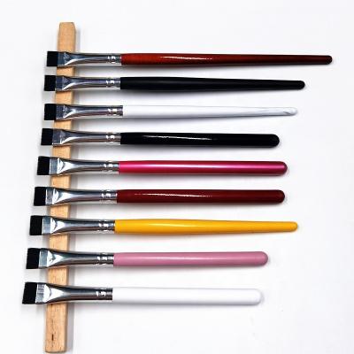 China Flat Sweep Ultra Thin Precise Flat Gel Pencil Flat Pencil Tightline Eye Liner Makeup Applicator Liner Definer Brush Flat Eyeliner Brush for sale