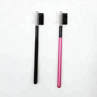 China Factory Wholesale High Quality Custom Logo Eyelash 2 in 1 Eyelash Eyebrow Comb and Brush for sale