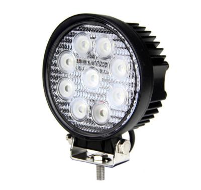 China Round Spot Car Led Lights 27w Led Offroad Boat Work Light 12V 24V Led Auto Light for sale