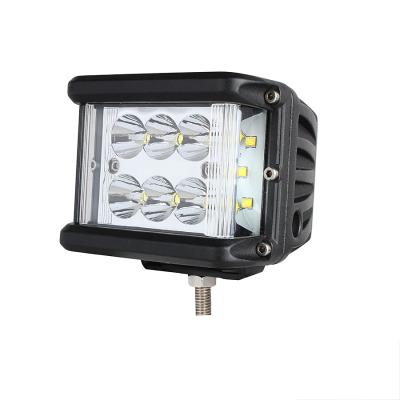 China Black Die Cast Aluminum Housing 60w 12v Led Tractor Side Shooter Strobe Work Light For Trucks Working Lamp for sale