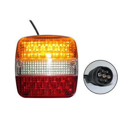 China Brake Tail Indicator License Plate Reverse Turn-On Lawn Mowers Stop Boat Bicycle Carrier Trailer Turn Truck Side Tail Light With E-Mark for sale