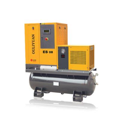 China High grade lubricating oil new design 7.5kw integrated special screw air compressor for laser cutting machine for sale