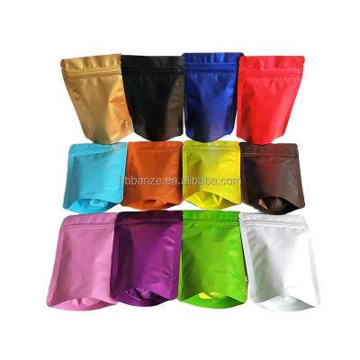 China Recyclable No Aluminum Foil No Printing White Matt Finish Black Matt Ziplock Bag for sale