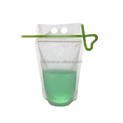 China Cheap Disposable Plastic Packaging Packaging Bags Monster Energy Drinks Spout Pouch With Zipper For Food Packaging for sale