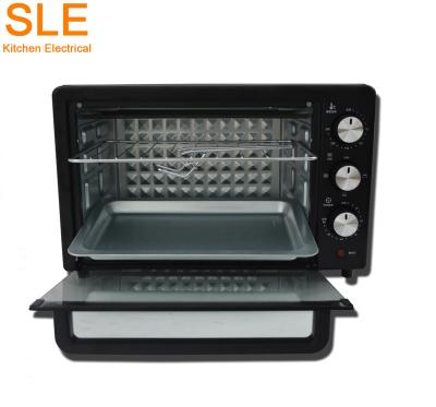 China CB CE Easy Clean Quality Guarantee For 3 Years Black Color 18L Capacity Electric Mexican Style Pizza Oven for sale