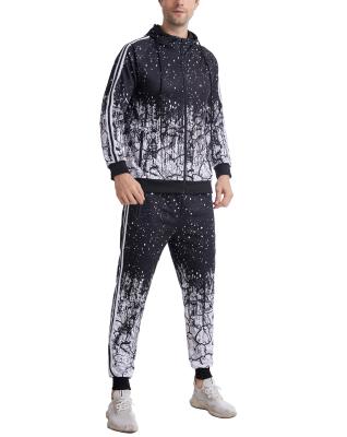 China High Quality Sweatsuit Breathable All Over Print Sweatpants And Hoodie Set Mens Jackets And Coats Jogging Suits Wholesale for sale