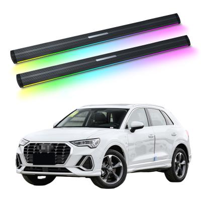 China Electric Power Side Step Running Panel Electric Auto Neon Led Light For Audi Q3 2013-2018 2019-2021 for sale