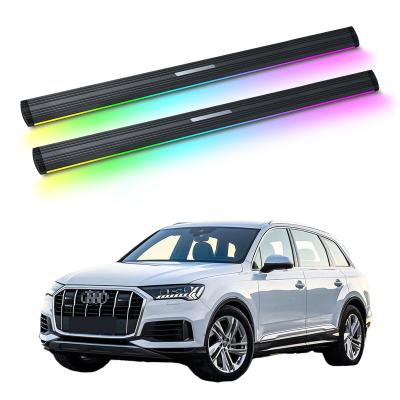 China Electric Power Side Step Running Board Electric Auto Neon Led Light For Audi Q7 2019-2021 for sale