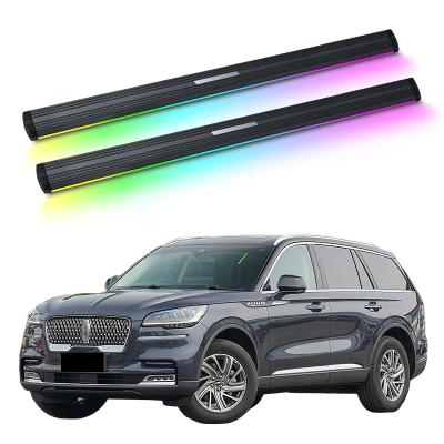 China Electric Power Side Step Running Board Electric Auto Neon Led Light For Lincoln Aviator 2020+ for sale