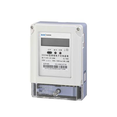 China Total Active Power Read Sustained Total Active Power Read Sustained Electric Meter Single Phase Electricity KWH Meter for sale