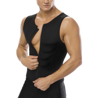 China New Arrival Breathable Hot Neoprene Crazy Sauna Slimming Body Shaper Sweat Vest Waist Trainer For Men for sale