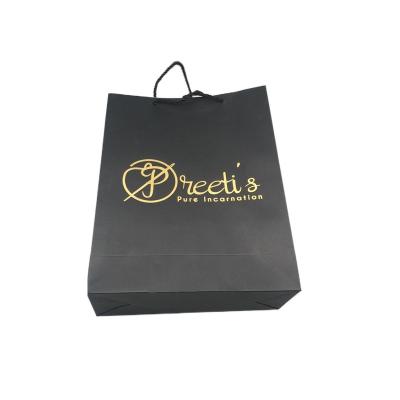 China Custom Recyclable Recycled Luxury Cardboard Gift Paper Bag With Handle For Shopping Bag With Your Own Logo for sale