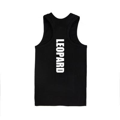 China Breathable Wholesale Cotton Polyester Fitness Wear Gym Tank Top Men for sale