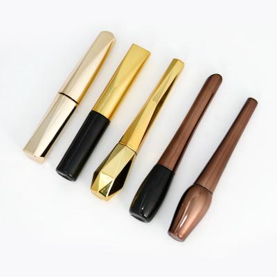 China Wholesale Water Resistant Eyeliner Mascara 8ml Empty Round Tube Container Cosmetic Liquid Eyeliner Tube With Lip for sale