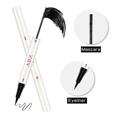 China Private label water resistant delineador and mascara 2 in 1 black durable and water resistant delineador and mascara in cheap price for sale