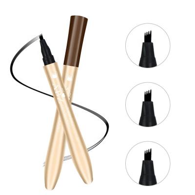 China ABZ New Waterproof Beauty Trend Waterproof 4 - Brush Head Eyebrow Pencil for sale