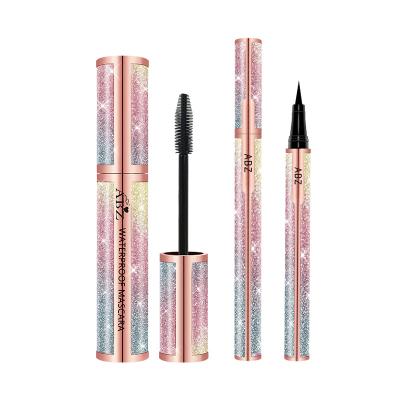 China High Quality Water Resistant Glitter Eyeliner And Mascara Set Black Water Resistant Eyeliner And Mascara Makeup Customized for sale