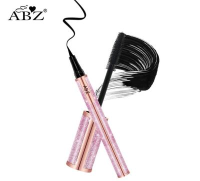 China ABZ Moisturizer Rainbow Long Lasting Mascara Volumizing 4D Private Label Eyeliner Black Water Resistant Silk Mascara for sale