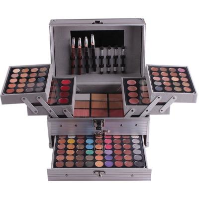 China 132 Case Fashion Women's Eyeshadow Palette Waterproof Full Color Makeup Palette Concealer Blusher Pro for sale