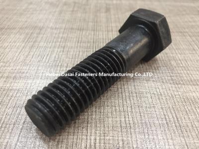 China Tornillo de cabeza de hex. negro de alta resistencia del color para la maquinaria del sector de la construcción en venta