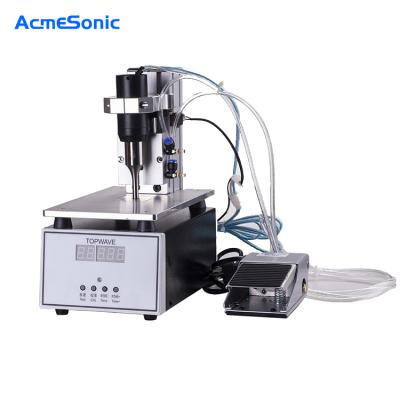 中国 Ultrasonic Spot Welding Machine Earloop Machinery Repair Shops 28KHZ 35KHZ Mask Earloop Welder Seal Inverter Transducer Plastic Horn Rod Automatic 販売のため