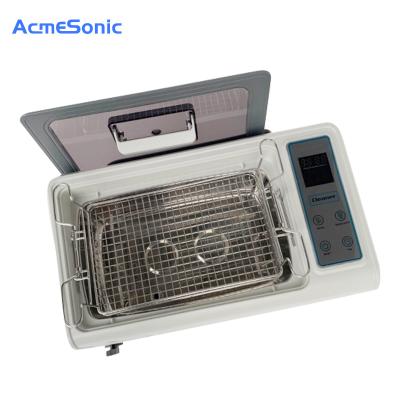 China Dual Frequency Digital Heating Ultrasonic Denture Cleaner Stainless Steel Ultrasonic Cleaner Machine 6L Digital Ultrasonic Wash for 3D Printing Tools Cleaner for sale