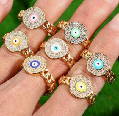 China New FASHIONABLE Eye Ring High Quality New Eye Ring Jewelry Factory Direct Sales Fashion Demon Ring Jewelry Women for sale