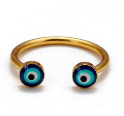 China FASHIONABLE Devil's Eye Ring Factory Direct Sales High Quality Dripping Eye Ring Fashion Jewelry For Women for sale