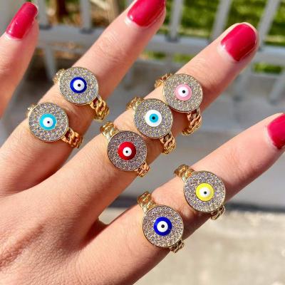 China New FASHIONABLE Eye Ring High Quality New Eye Ring Jewelry Factory Direct Sales Fashion Demon Ring Jewelry Women for sale