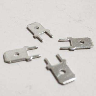 China 0.8mm PCB PC250-6.3-2 Terminal Block Solder Tag Insert for sale