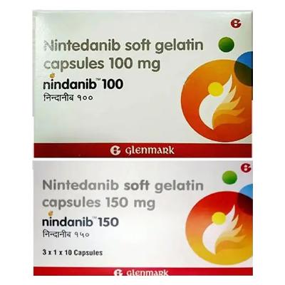 China 150 mg de Nintedanib Nindanib 30 cápsulas Medicamentos para el cáncer de pulmón de células pequeñas en venta