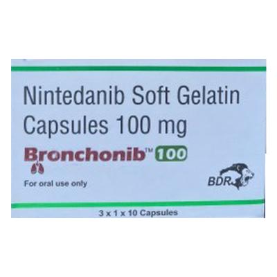 China 30 cápsulas Nintedani Bronchonib 100 mg Nueva píldora para el cáncer de pulmón en venta