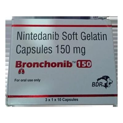 Cina Nintedanib Bronchonib 150 mg Farmaci per il trattamento del cancro 10 capsule 3 piatti in vendita