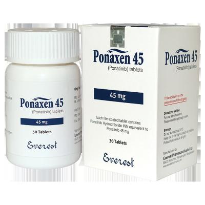 China 45 mg Ponatinib 30 cápsulas Leucemia mieloide Tratamiento del cáncer en venta