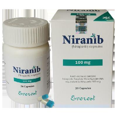 China 100 mg de Niraparib Niranib Tratamiento del cáncer de peritoneo PARP-1,2 Objetivo en venta