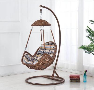 China Modern Metal Frame Patio Swing Outdoor Swing Chair Egg Hanging Chair for sale