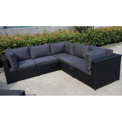 China Modern Modern Set of 6 Seater Sofa Group Outdoor Wicker Furniture Sofa Set Garden Rattan Sofa for sale