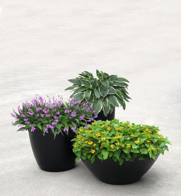 China Large modern wholesale outdoor plant metal aluminum flower pots for sale